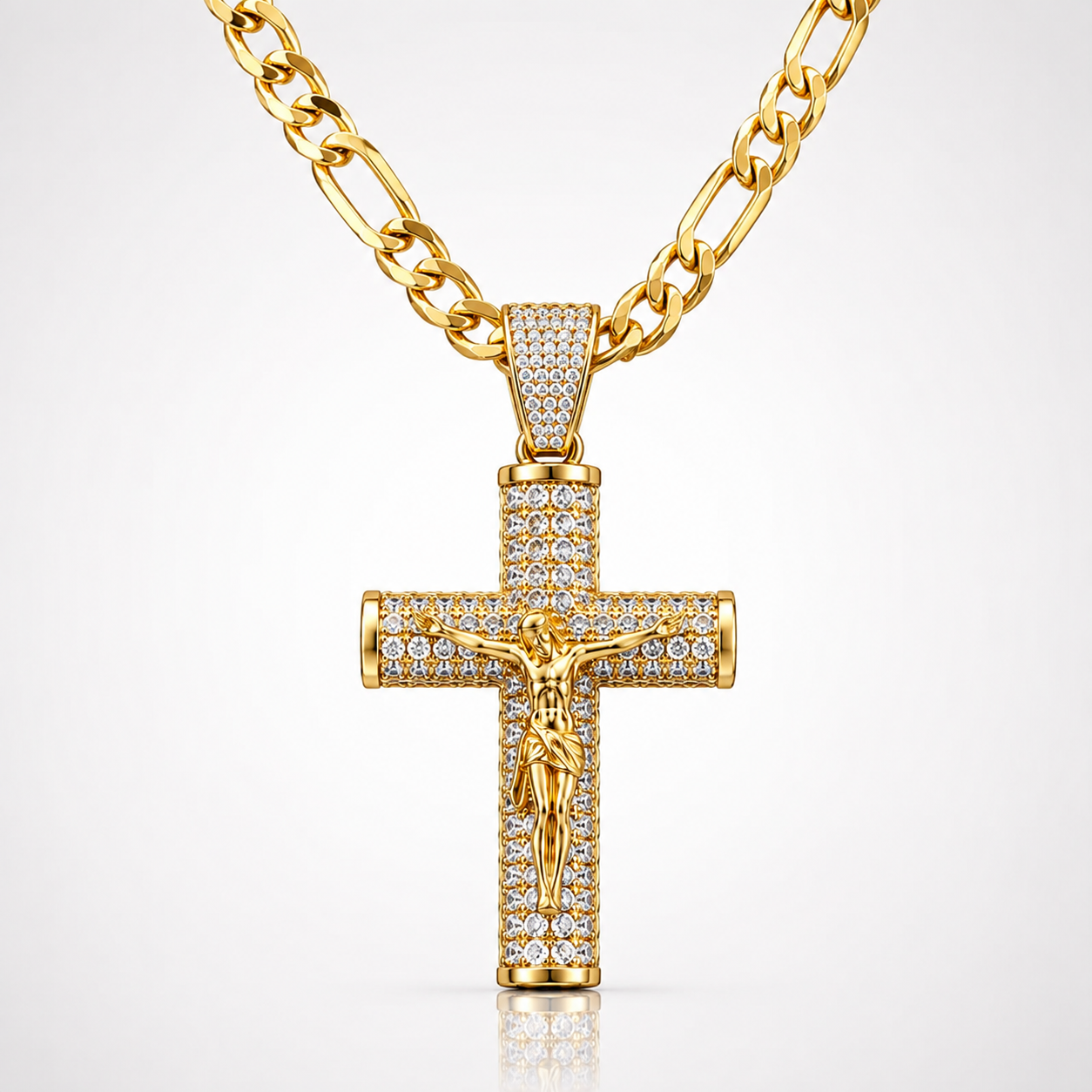 Cadena con Crucifijo · Oro 18K