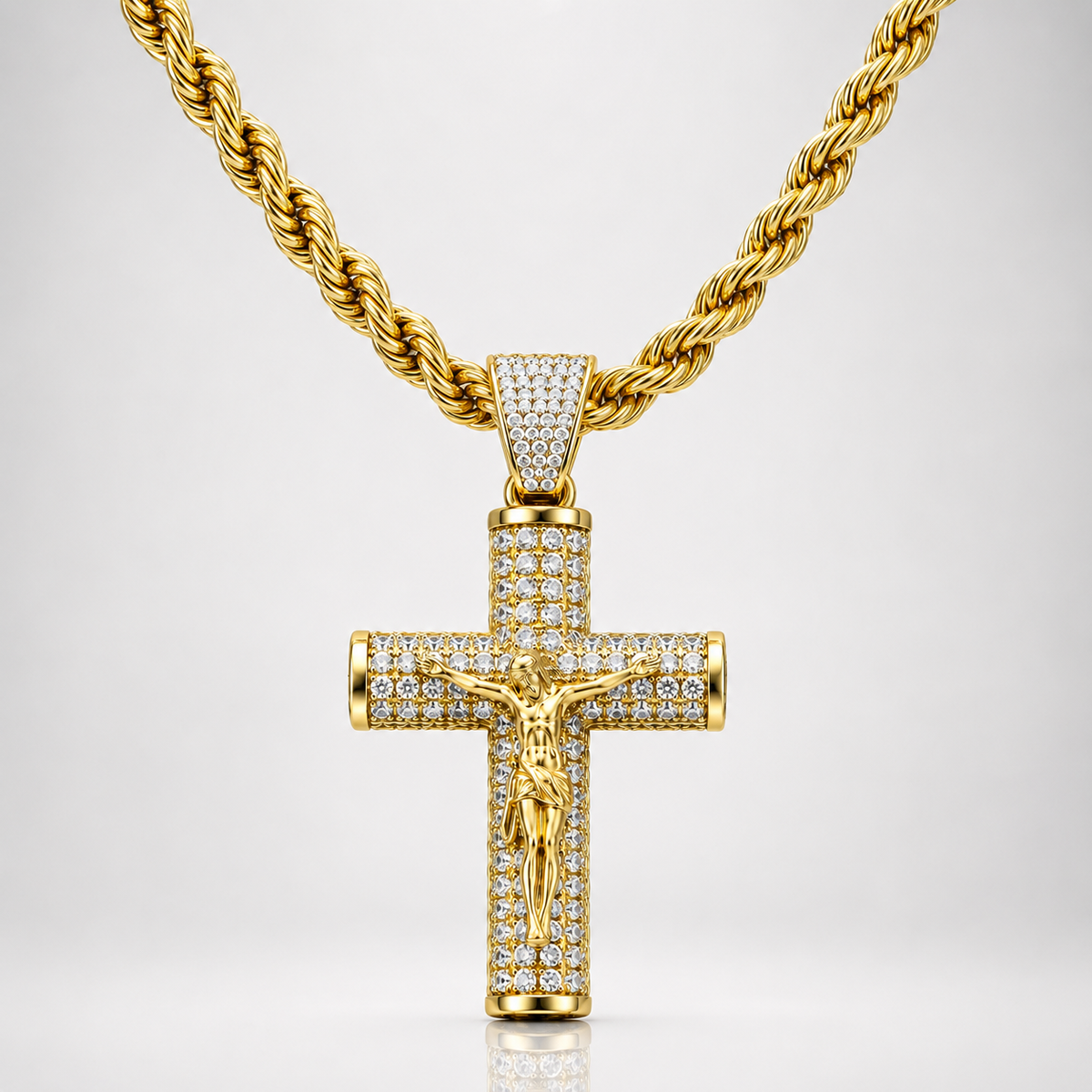 Cadena con Crucifijo · Oro 14K