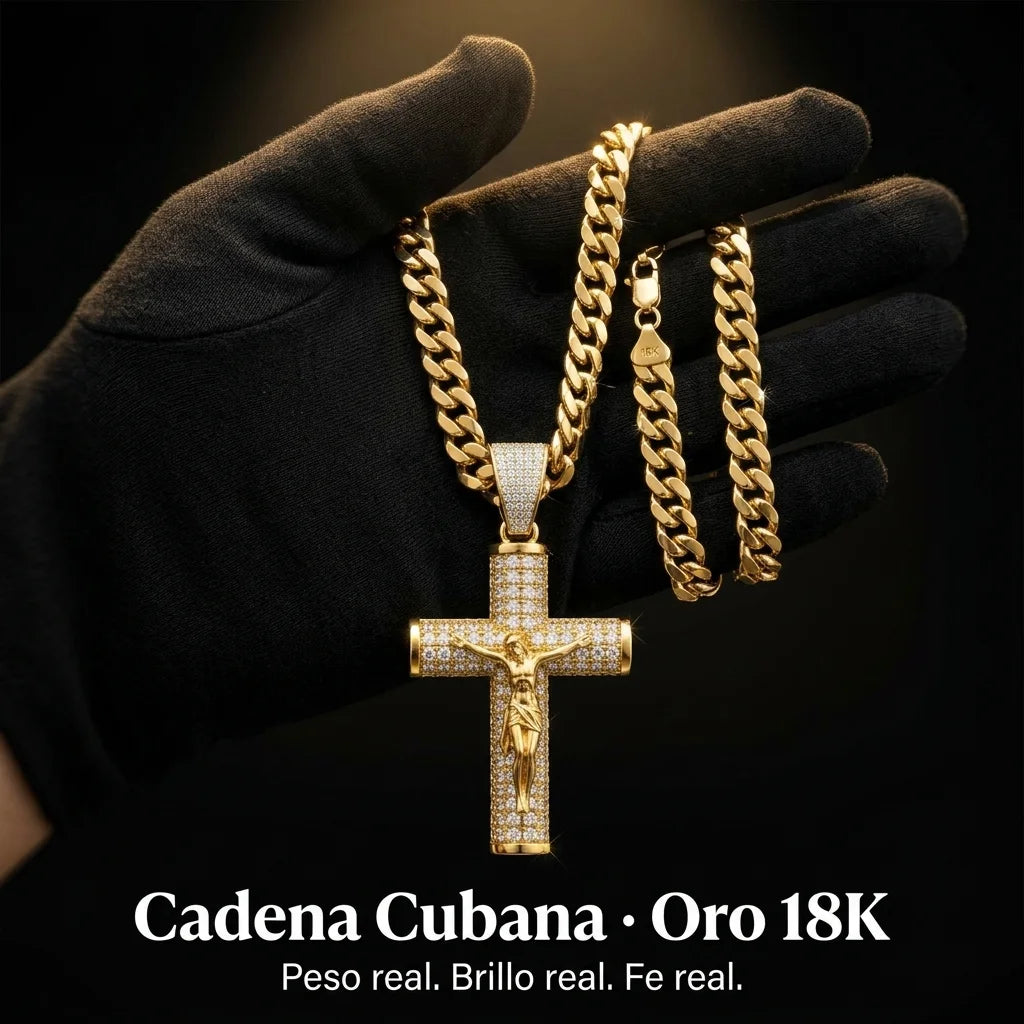 Cadena con Crucifijo · Oro 18K