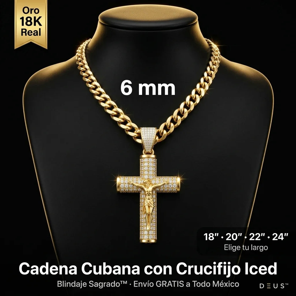 Cadena con Crucifijo · Oro 18K
