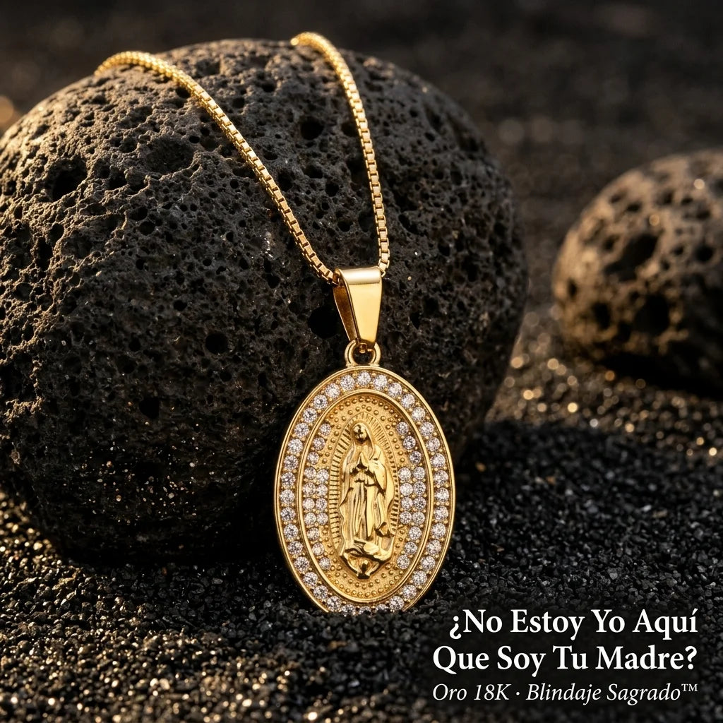 Cadena Mi Morenita · Virgen de Guadalupe · Oro 18K