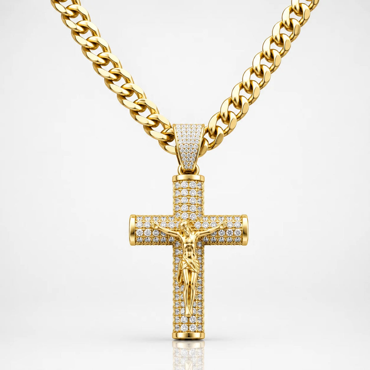 Cadena con Crucifijo · Oro 14K